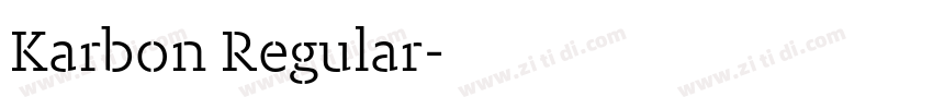 Karbon Regular字体转换
